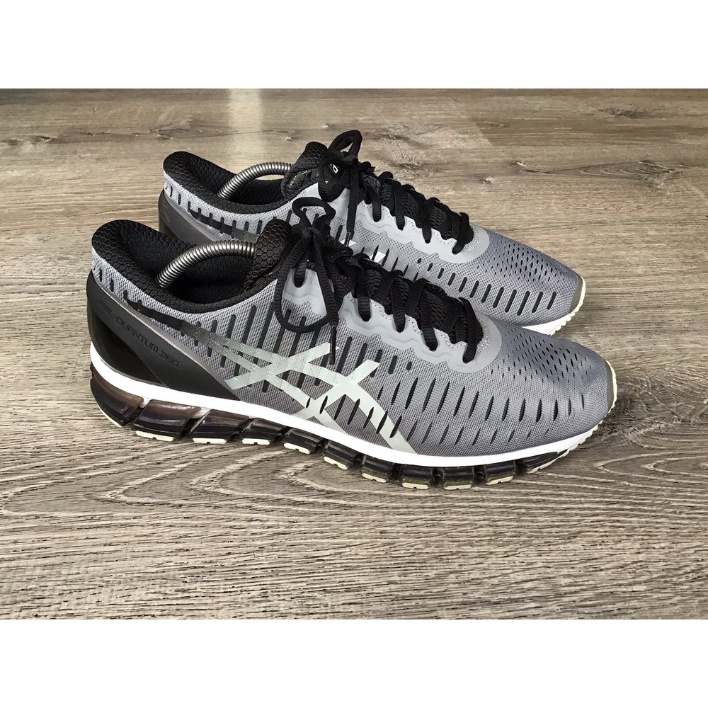 Asics Gel-Quantum 360 Men's 12 Gray Black Athletic Running Shoes Sneakers T5J1Q